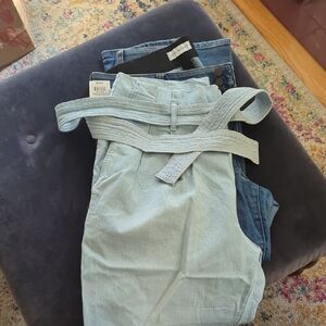 Light Blue and Dark Blue Denim Jeans